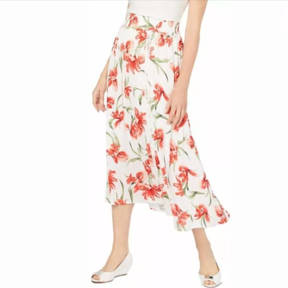 JM Collection Dresses & Skirts - NWT JM Collection Women's Floral-Print Gauze Skirt